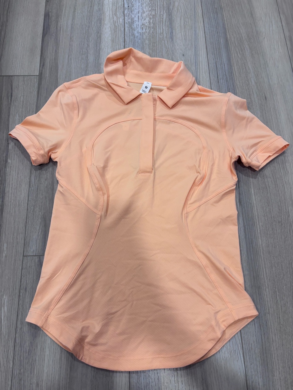 lululemon athletica Peach Short Sleeve Polo Shirt